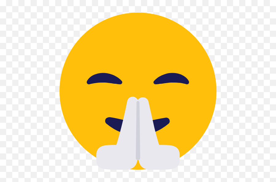 Emoji Namaste Smile Icon - Namaste Icon Png,Smile Emoji Png