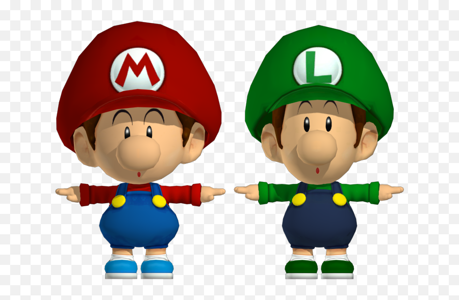 Images Of Models Cropped From Screenshots Super Mario Boards - Mario And Luigi Baby Png,Luigi Head Png