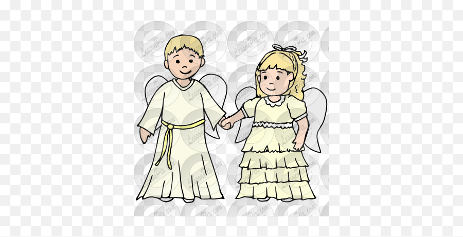 Angels Picture For Classroom Therapy Use - Great Angels Cartoon Png,Angels Png