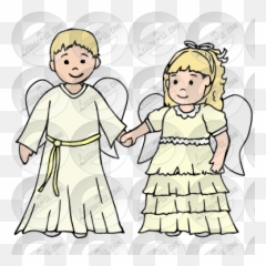 Angels Picture For Classroom Therapy Use - Great Angels Cartoon Png,Angels Png