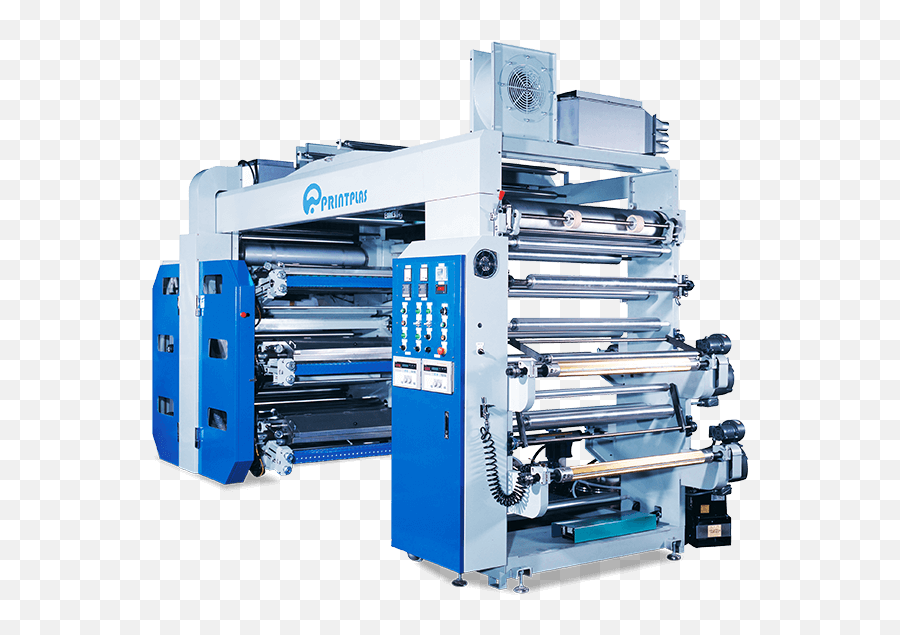 6 Color Flexo Printing Machine Printplas Machinery Png Metal Plate