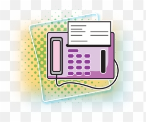 Telefone Communication Telephone - Cartoon Fax Machine Png,Telefone Png