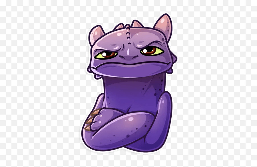 Toothless - Telegram Sticker Toothless Sticker Telegram Png,Toothless Png