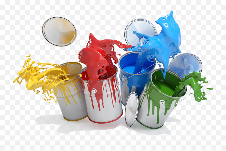 Oil Enamel House Coating Paint Painter - Paint Buckets Png,Painter Png