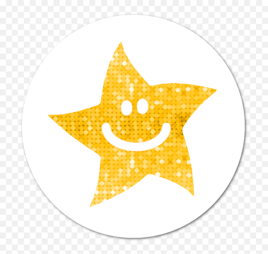 Sparkly Gold Star Stickers Png Transparent