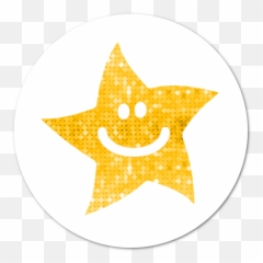 Sparkly Gold Star Stickers Png