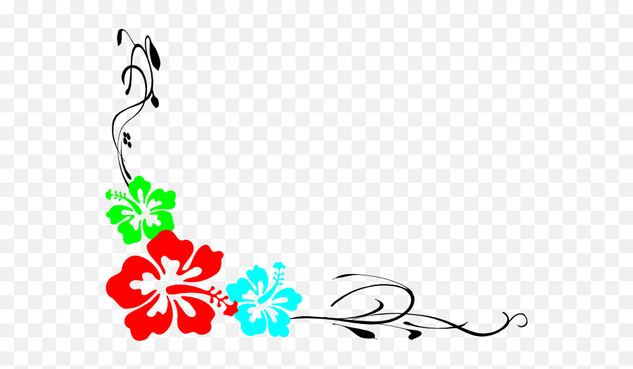 Luau Clip Art - Hawaiian Luau Border Clip Art Png,Luau Png