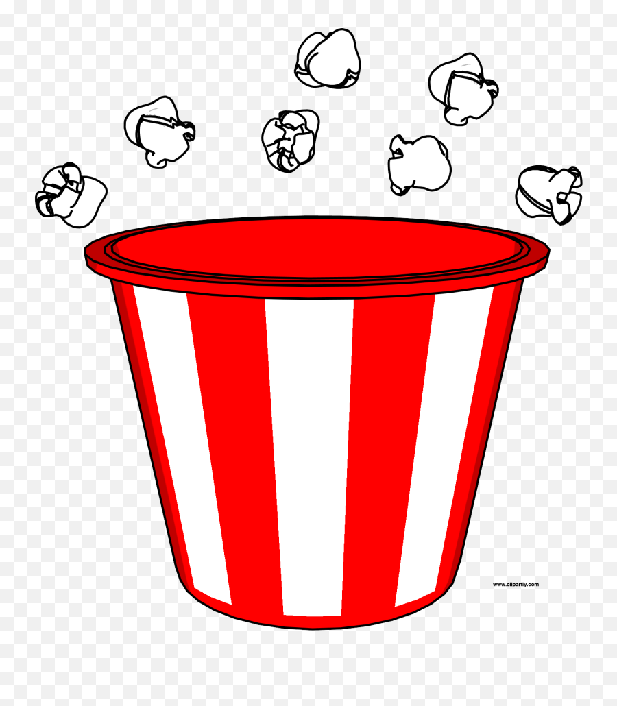 Popcorn Bucket And Pop Clipart Png - Empty Popcorn Bucket Clipart,Bucket Png