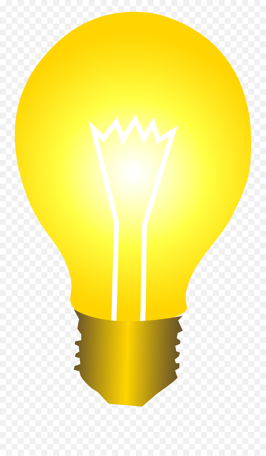Awesome Light Bulb Clip Art And A Star Vector Clipartix - Light Bulb Clip Art Png,Lightbulb Transparent Background