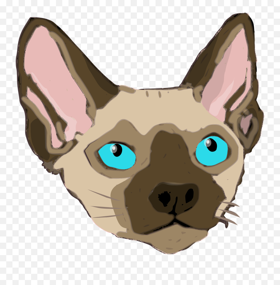 Animal Big Ears Blue - Free Vector Graphic On Pixabay Devon Rex Png,Cat Ears Png