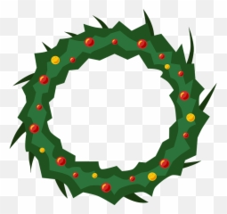 Doodled Christmas Wreath - Simple graphic by Lórien Rezende Mattellogo png