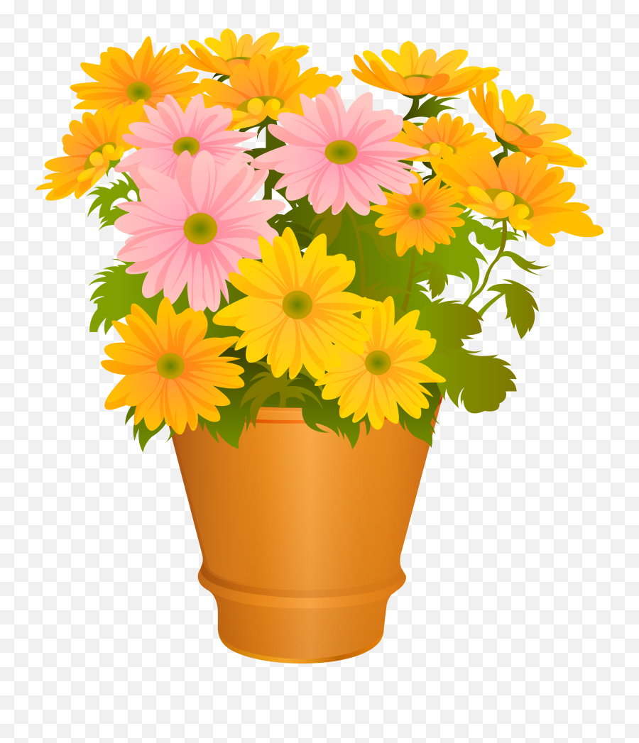 Yellow Flower Pot Png U0026 Free Potpng Transparent