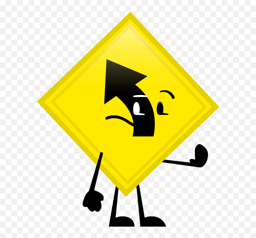 Download Hd Ew Road Sign Pose - Bfdi Road Signs Transparent Road Sign Bfdi Wiki Object Terror Png,Road Sign Png