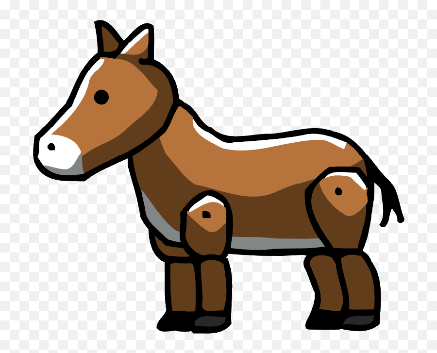 Scribblenauts Donkey Transparent Png - Stickpng Scribblenauts Horse Png,Donkey Transparent