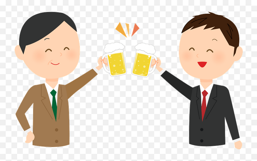 Download Business Men Party Clipart - Working On Computer Notice Clipart Png,Businessman Transparent Background
