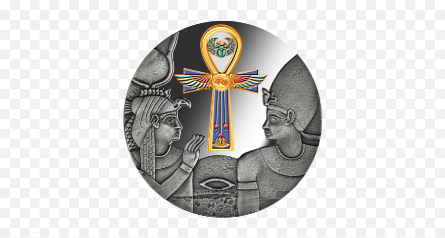 Egyptian Ankh 999 Silver Proof Coin - Egyptian Ankh Png,Ankh Transparent
