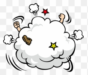 Nfs 9 - Cartoon Fighting Cloud Png