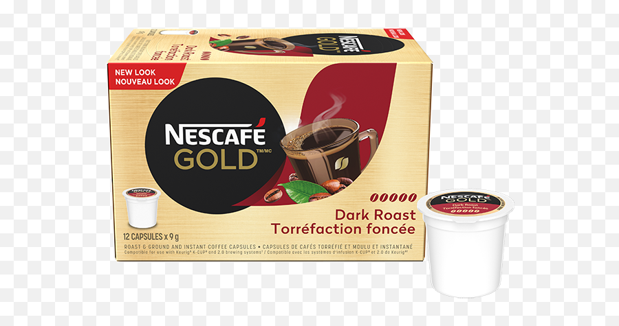 Gold Dark Roast Keurig K - Nescafe Gold K Cups Png,Keurig Png