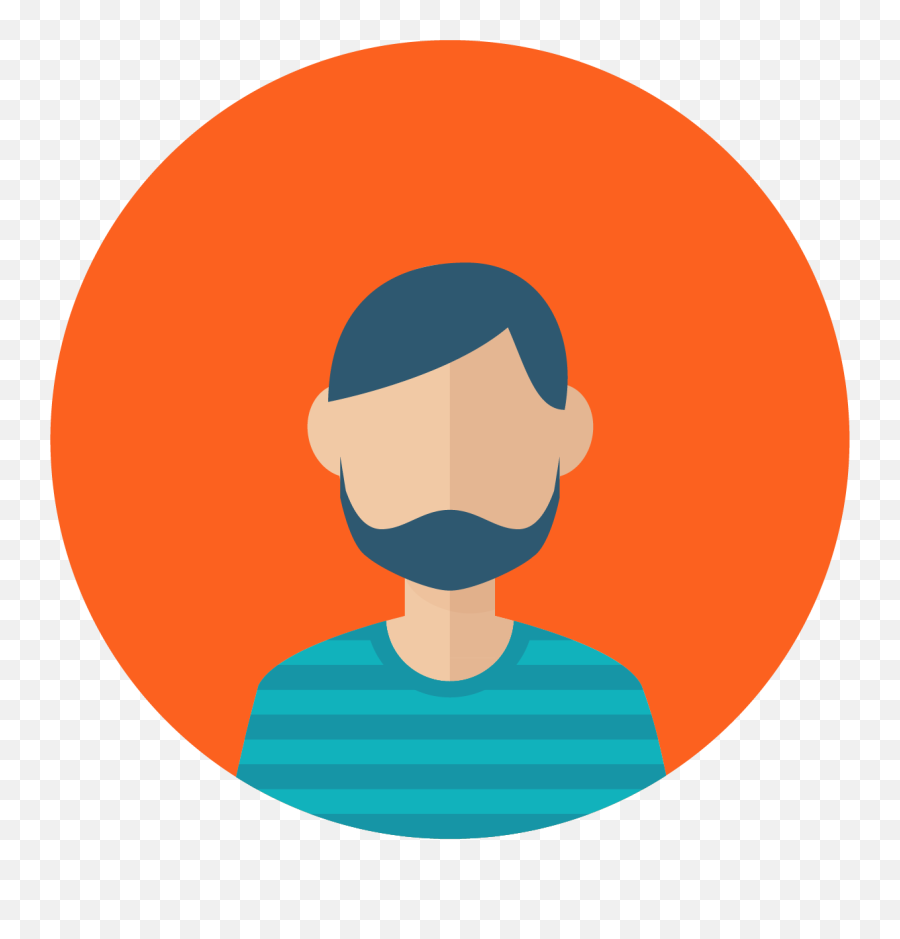 Facial Hair Profile Beard People User Man Business - Person Icon Flat Design Png,Facial Hair Png