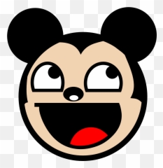 Mickey Mouse Face Id 66014 Clipart - Funny Png