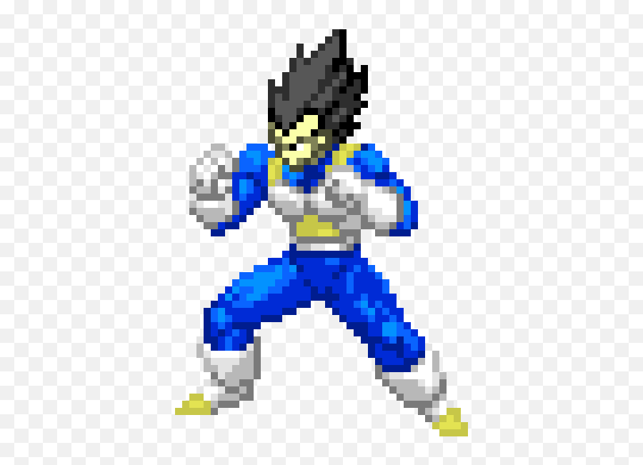 Vegeta Pixel Art Maker - Dragon Ball Team Training Png,Vegeta Transparent