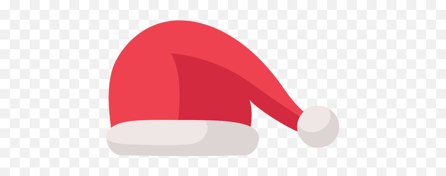 Red Santa Claus Hat Flat Icon 14 - Christmas Hat Icon Png,Christmas Hat Png