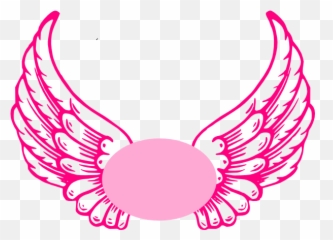 Hot Light Pink Guardian Angel Wings - png