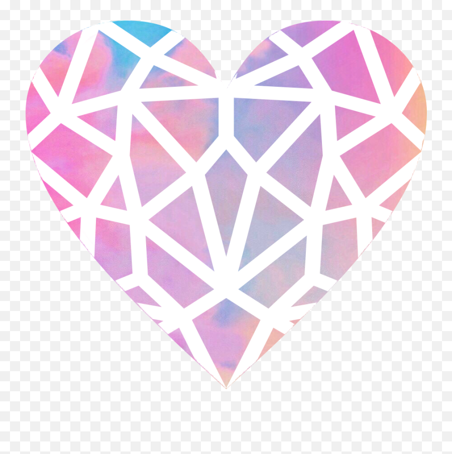 Hearts - Geometric Modern Heart Png,Diamond Heart Png