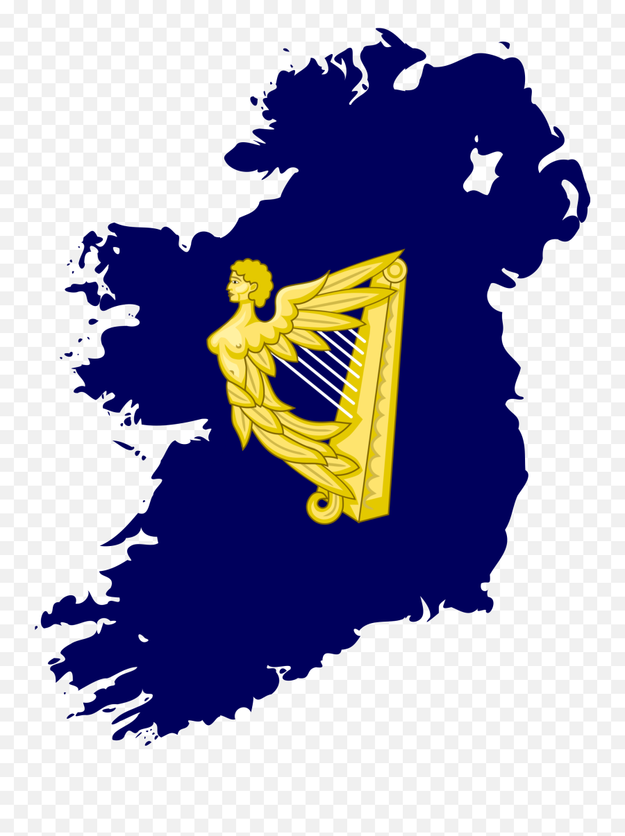 Flag Map Of Kingdom Ireland - Mountain Bike Trails Ireland Png,Ireland Flag Png