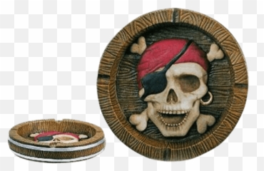 Download Pirate Skull Ashtray - Ytc Summit 7261 Pirate Creepy Png,Ashtray Png