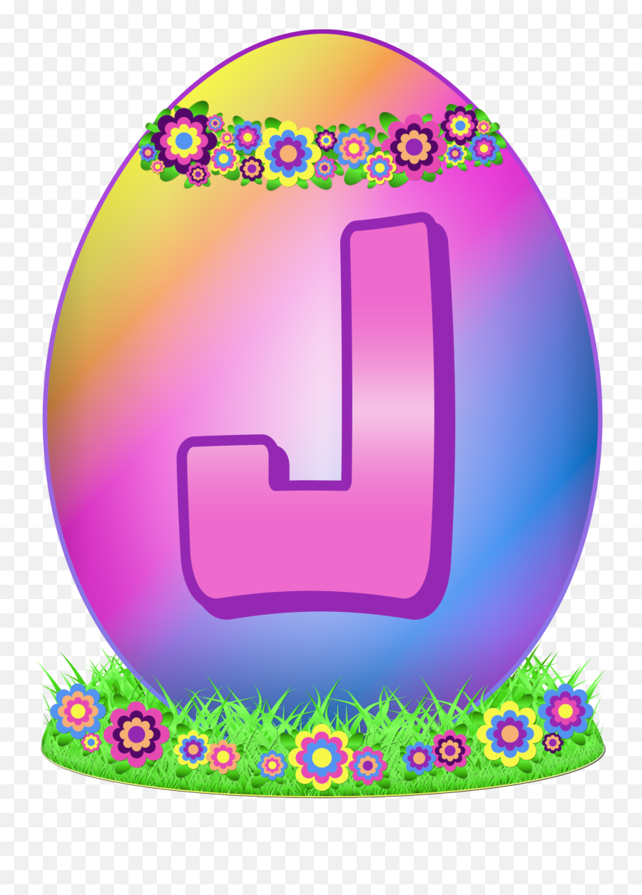 Easter Egg Letter J Free Stock Photo - Public Domain Pictures Easter Egg Letter T Png,J Png