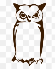 Silhouette Owl Png Icon Transparent - Tato Tribal Bunga Simple