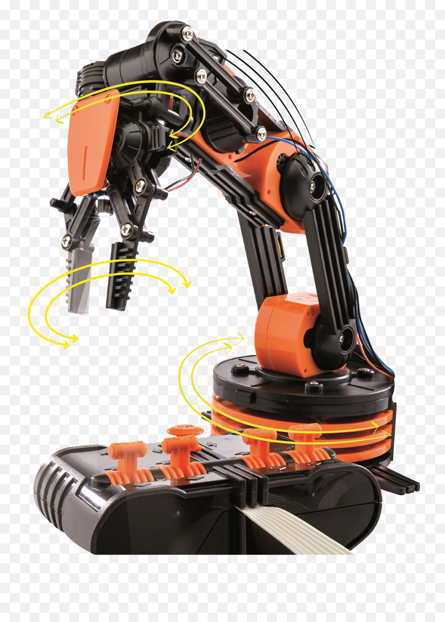 Kosmos Robot Arm Construction Set Orangeblack - Lufthansa Robotic Arm For Construction Png,Robot Arm Png