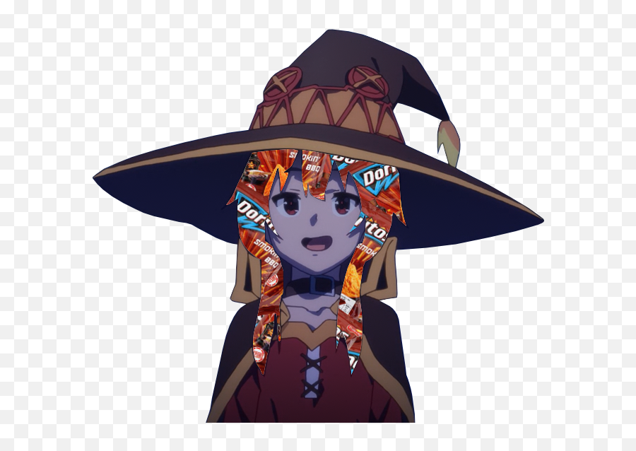 Konosuba Megumin Anime Sticker By Babygiorno - Anime Witch Girl Cute Png,Megumin Transparent