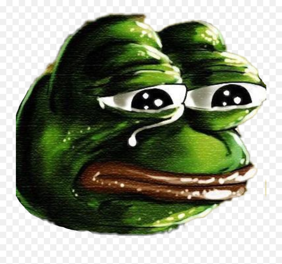 Pepe Pepefrog Green Frog Tears Sticker By Caspar Lee - Pepe The Frog High Png,Pepe Frog Transparent