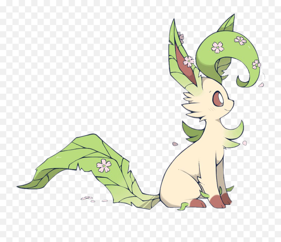 Leafeon Sticker By Mast - Cherry Blossom Leafeon Png,Leafeon Transparent