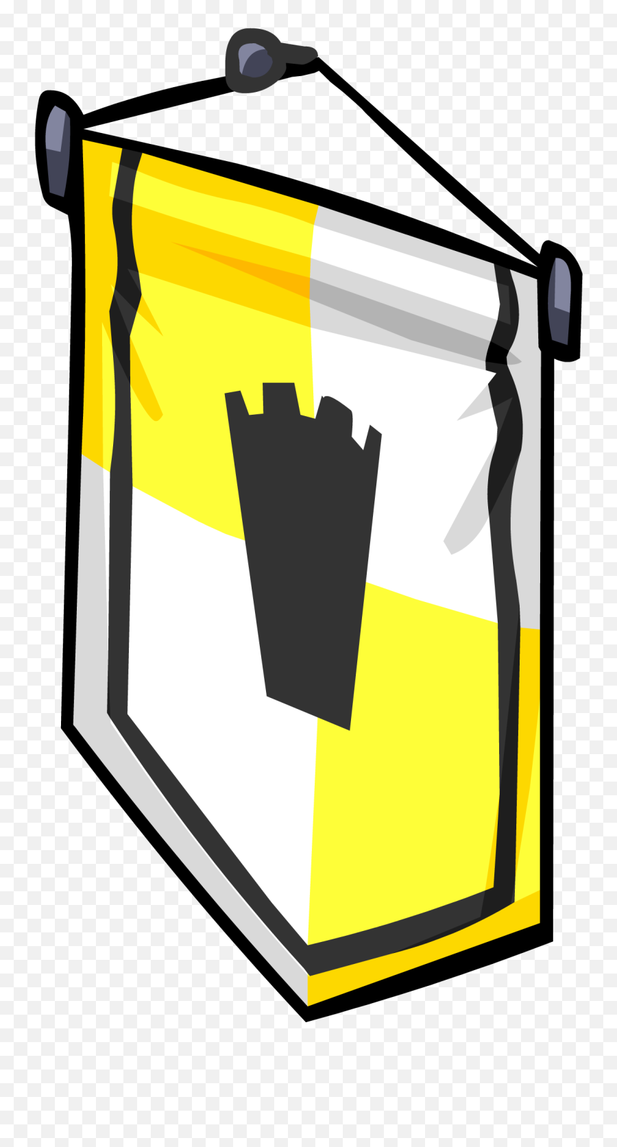 Download Hd Ye Olde Yellow Banner Sprite 008 - Bordered Waste Container Png,Yellow Banner Png