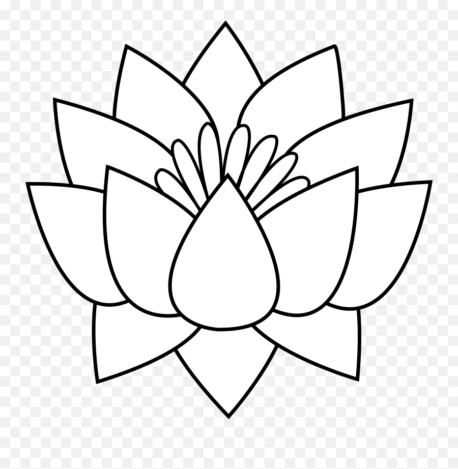 Flower Garland Drawing Free Download - Lotus Flower Line Drawing Png,Flower Graphic Png