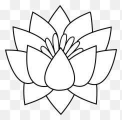 Flower Garland Drawing Free Download - Lotus Flower Line Drawing Png,Flower Graphic Png