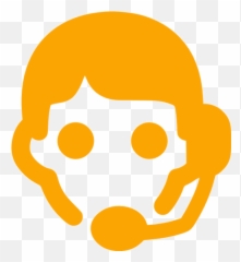 Orange Online Support Icon - Free orange icons Customer Service Icon png
