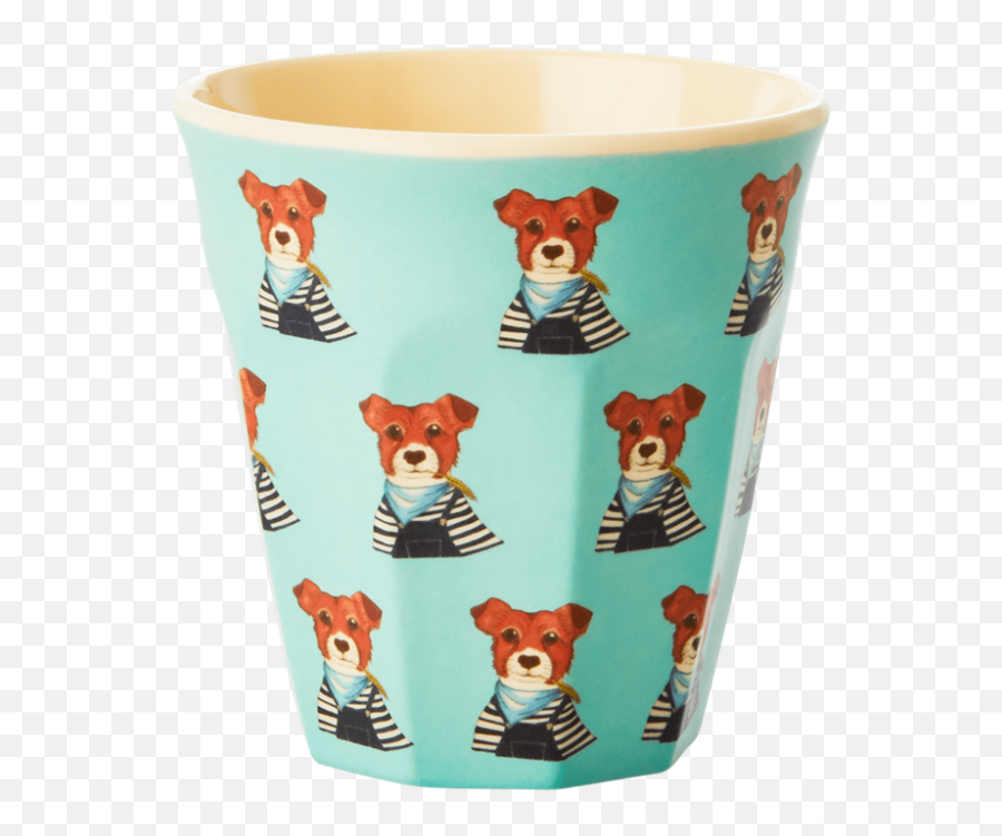 Kids Small Melamine Cup Green Dog Print Rice Dk - Serveware Png,Dog Print Png