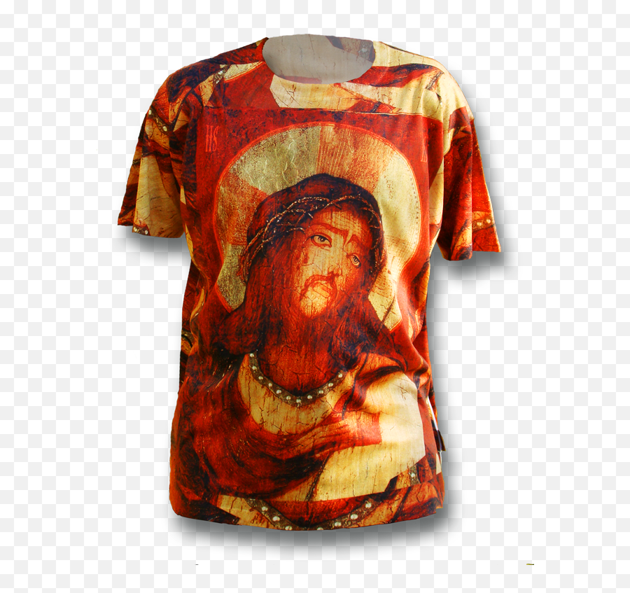 Jesus With Thorns - Designer Tshirt Png,Christ Icon