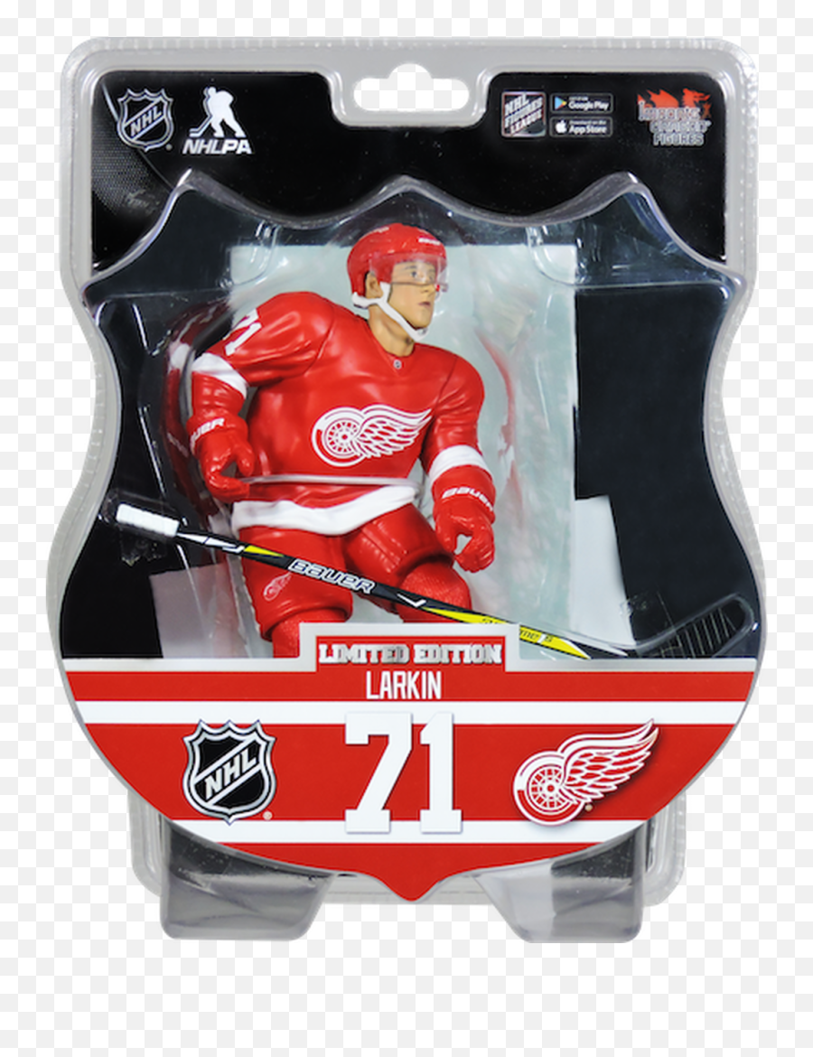 Dylan Larkin Detroit Red Wings 2018 - 19 Nhl 6 Figure Imports Dragon Only 2850 Detroit Red Wings Action Figure Png,Riddell Speed Classic Icon