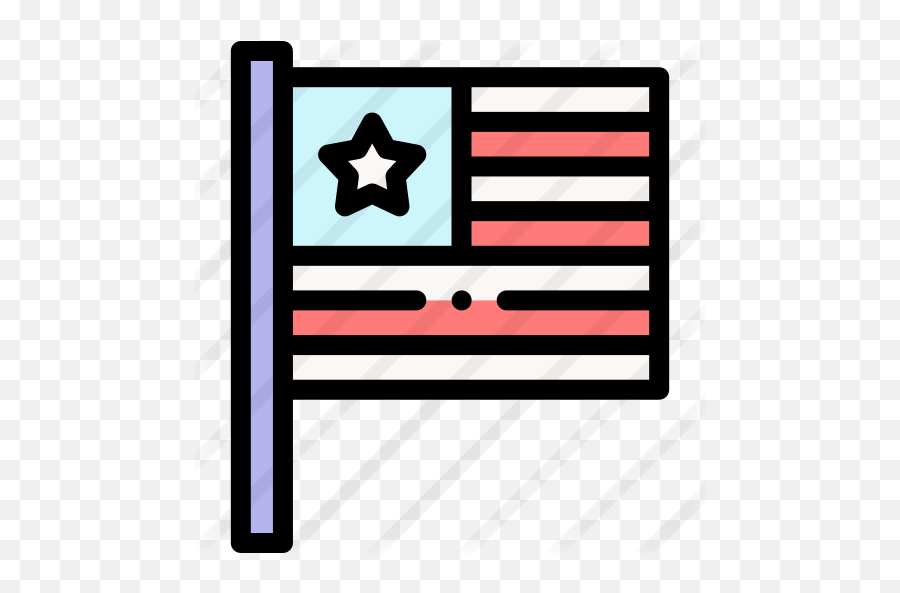United States Of America - Free Flags Icons Horizontal Png,Us Flag Icon Png