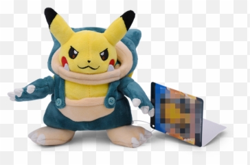 Pikachu Cosplay Snorlax Plush - Stuffed Toy png