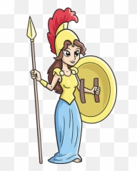 How To Draw Athena - Really Easy Drawing Tutorial Goddess png