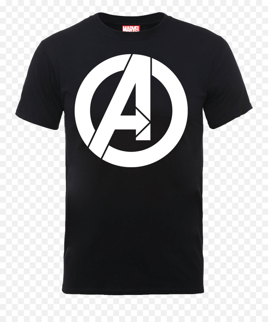 Marvel Avengers Simple Logo T - Shirt Black Avengers Logo Shirt Png,Avengers Symbol Png