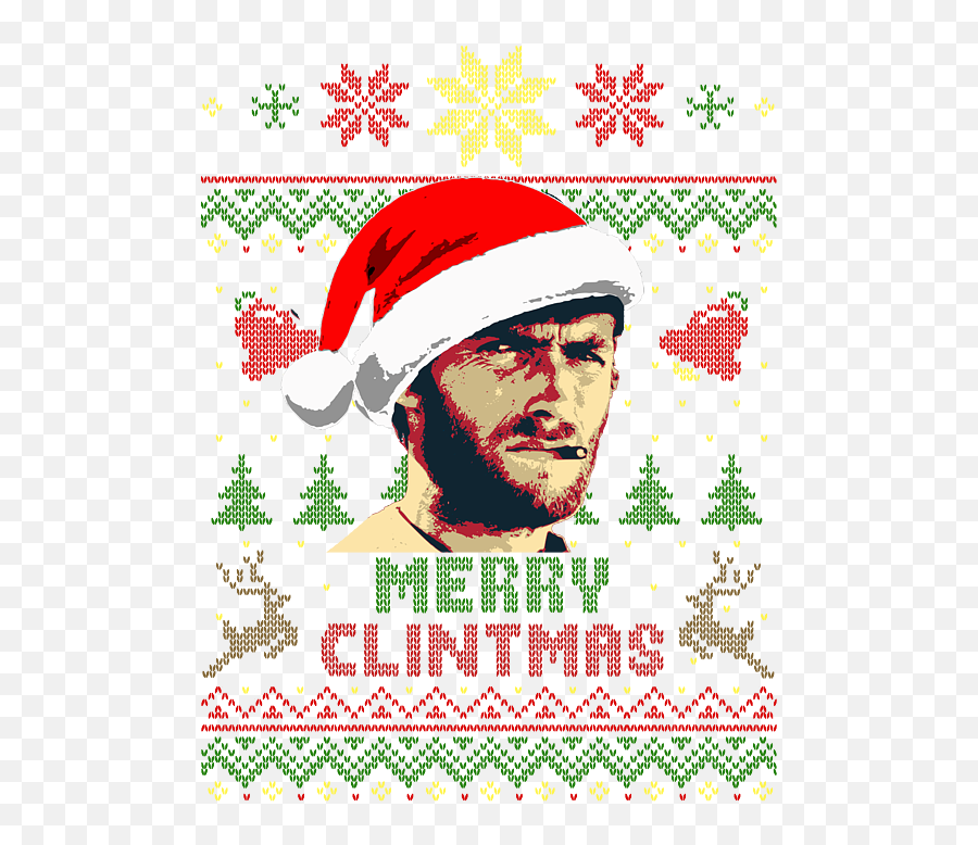 Merry Clintmas Clint Eastwood Christmas Portable Battery - Clint Eastwood Christmas Png,Clint Eastwood Western Icon Collection