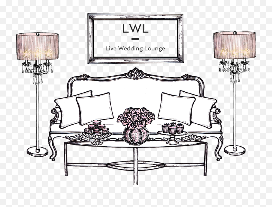 Home Live Wedding Lounge - Loveseat Png,Wedding Background Png