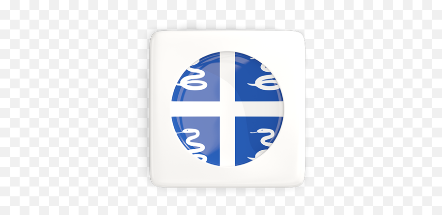 Square Icon With Round Flag Illustration Of Martinique - Vertical Png,Qc Icon